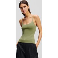 Karl Lagerfeld, Strick-tanktop, Frau, Ölgrün, Größe: XL Karl Lagerfeld, Strick-tanktop, Frau, Ölgrün, Größe: XL von Karl Lagerfeld