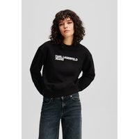 Karl Lagerfeld, Sweatshirt Mit Logo, Frau, Schwarz, Größe: XS Karl Lagerfeld, Sweatshirt Mit Logo, Frau, Schwarz, Größe: XS von Karl Lagerfeld