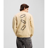 Karl Lagerfeld, Sweatshirt Mit Mehreren Ring-logos, Mann, Croissant, Größe: XS Karl Lagerfeld, Sweatshirt Mit Mehreren Ring-logos, Mann, Croissant, Größe: XS von Karl Lagerfeld