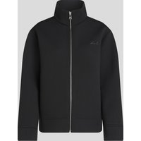 Karl Lagerfeld, Sweatshirt Mit Reissverschluss, Frau, Schwarz, Größe: XS von Karl Lagerfeld
