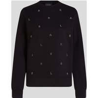 Karl Lagerfeld, Sweatshirt Mit Strass, Frau, Schwarz, Größe: XS Karl Lagerfeld, Sweatshirt Mit Strass, Frau, Schwarz, Größe: XS von Karl Lagerfeld