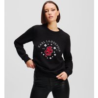 Karl Lagerfeld, Sweatshirt Zum Chinesischen Neujahrsfest, Frau, Schwarz, Größe: XS Karl Lagerfeld, Sweatshirt Zum Chinesischen Neujahrsfest, Frau, Schwarz, Größe: XS von Karl Lagerfeld