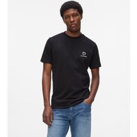 Karl Lagerfeld, T-shirt Mit Blumenprint, Mann, Schwarz, Größe: XS von Karl Lagerfeld