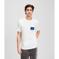 Karl Lagerfeld, T-shirt Mit Box-logo, Mann, Weiss, Größe: XXL von Karl Lagerfeld