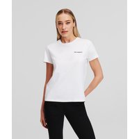 Karl Lagerfeld, T-shirt Mit Karl lagerfeld-logo, Frau, Weiss, Größe: XM von Karl Lagerfeld