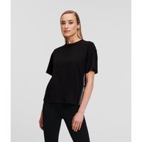 Karl Lagerfeld, T-shirt Mit Logoband, Frau, Schwarz, Größe: XS Karl Lagerfeld, T-shirt Mit Logoband, Frau, Schwarz, Größe: XS von Karl Lagerfeld