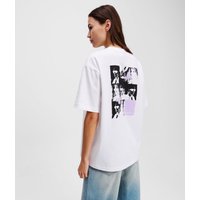 Karl Lagerfeld, T-shirt Mit Karl-print, Frau, Weiss, Größe: XS Karl Lagerfeld, T-shirt Mit Karl-print, Frau, Weiss, Größe: XS von Karl Lagerfeld