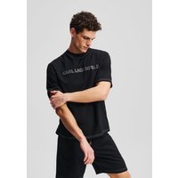 Karl Lagerfeld, T-shirt Mit Kontrastnähten, Mann, Schwarz, Größe: XS Karl Lagerfeld, T-shirt Mit Kontrastnähten, Mann, Schwarz, Größe: XS von Karl Lagerfeld