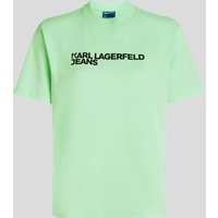 Karl Lagerfeld, T-shirt Mit Logo, Frau, Bucht, Größe: XS von Karl Lagerfeld