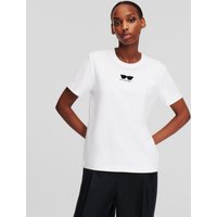 Karl Lagerfeld, T-shirt Mit Sonnenbrille, Frau, Weiss, Größe: XS Karl Lagerfeld, T-shirt Mit Sonnenbrille, Frau, Weiss, Größe: XS von Karl Lagerfeld