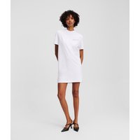 Karl Lagerfeld, T-shirt-kleid Mit Logo, Frau, Weiss, Größe: XS Karl Lagerfeld, T-shirt-kleid Mit Logo, Frau, Weiss, Größe: XS von Karl Lagerfeld