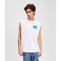 Karl Lagerfeld, Tanktop Mit Box-logo, Mann, Weiss, Größe: XS von Karl Lagerfeld