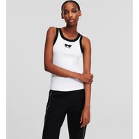 Karl Lagerfeld, Tanktop Mit Sonnenbrille, Frau, Weiss, Größe: XS Karl Lagerfeld, Tanktop Mit Sonnenbrille, Frau, Weiss, Größe: XS von Karl Lagerfeld
