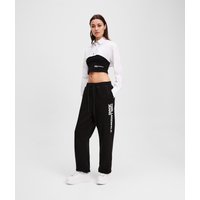 Karl Lagerfeld, Trainingshose In Schmaler Passform, Frau, Schwarz, Größe: XS von Karl Lagerfeld