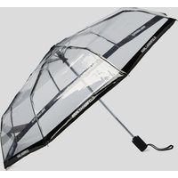 Karl Lagerfeld, Transparenter Regenschirm Mit Logo, Frau, Transparent, Größe: One size von Karl Lagerfeld