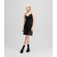 Karl Lagerfeld, Unterkleid Aus Satin Und Spitze, Frau, Schwarz, Größe: XS Karl Lagerfeld, Unterkleid Aus Satin Und Spitze, Frau, Schwarz, Größe: XS von Karl Lagerfeld