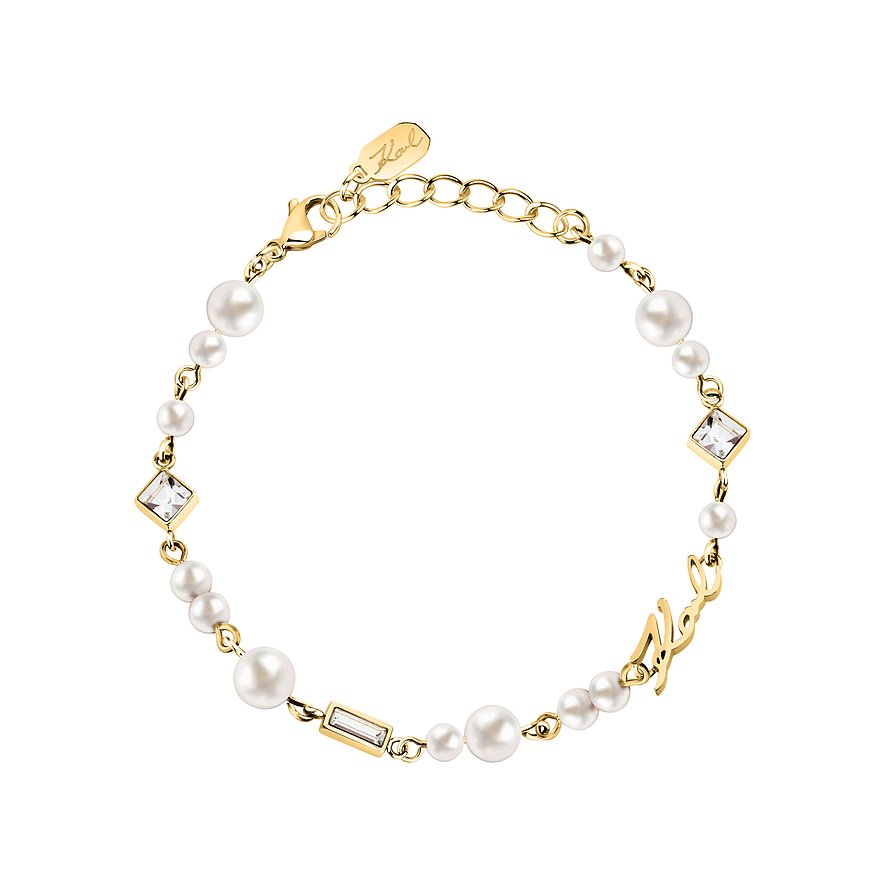Karl Lagerfeld Armband Pearl KLAYR19 Edelstahl, Perle von Karl Lagerfeld