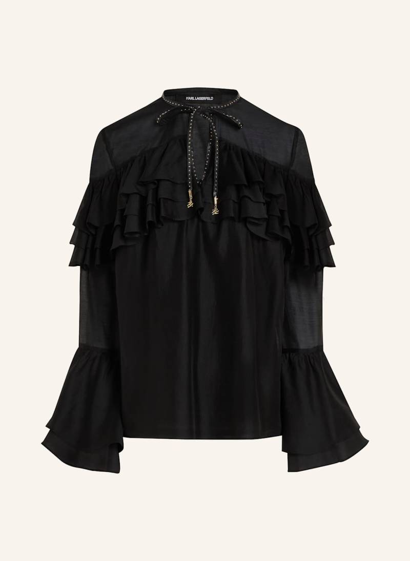 Karl Lagerfeld Bluse schwarz von Karl Lagerfeld