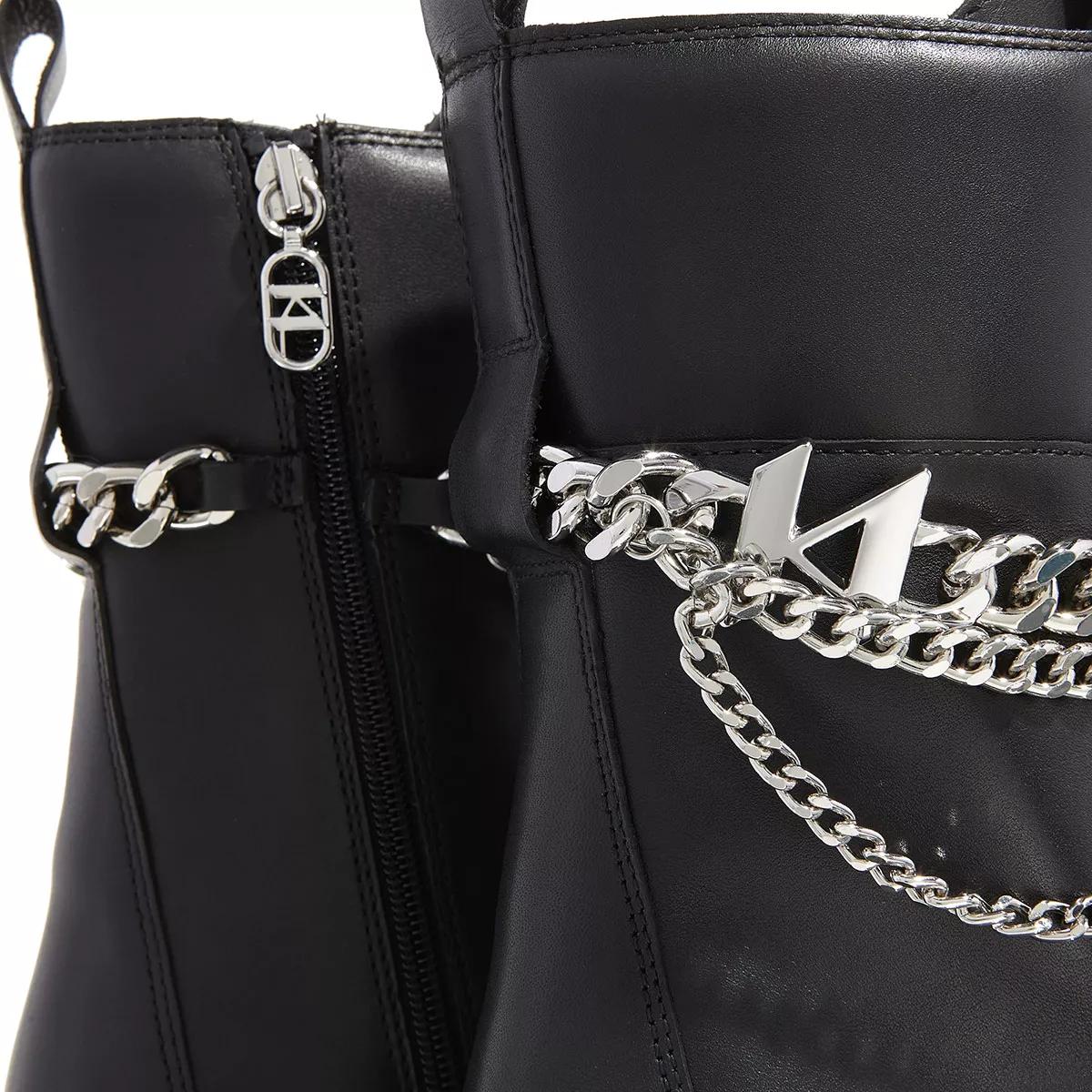 Karl Lagerfeld Boots & Stiefeletten - Kombat Kc Hi Lace Chain - Gr. 39 (EU) - in Schwarz - für Damen von Karl Lagerfeld