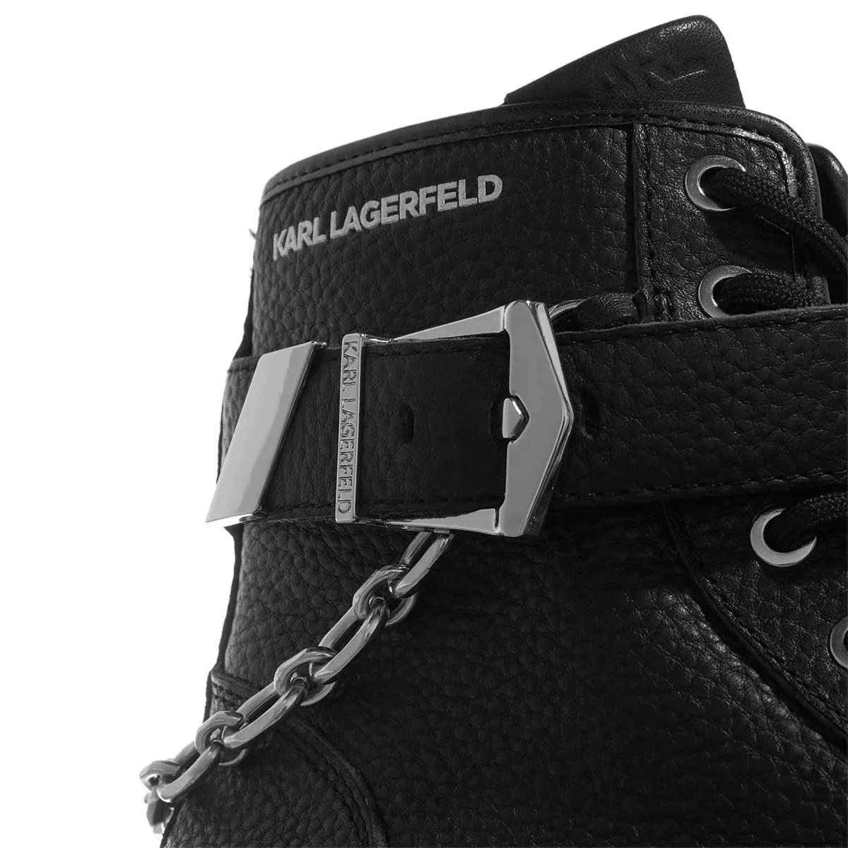 Karl Lagerfeld Boots & Stiefeletten - Trekka Max Mid Lace Chain Boot - Gr. 40 (EU) - in Schwarz - für Damen von Karl Lagerfeld