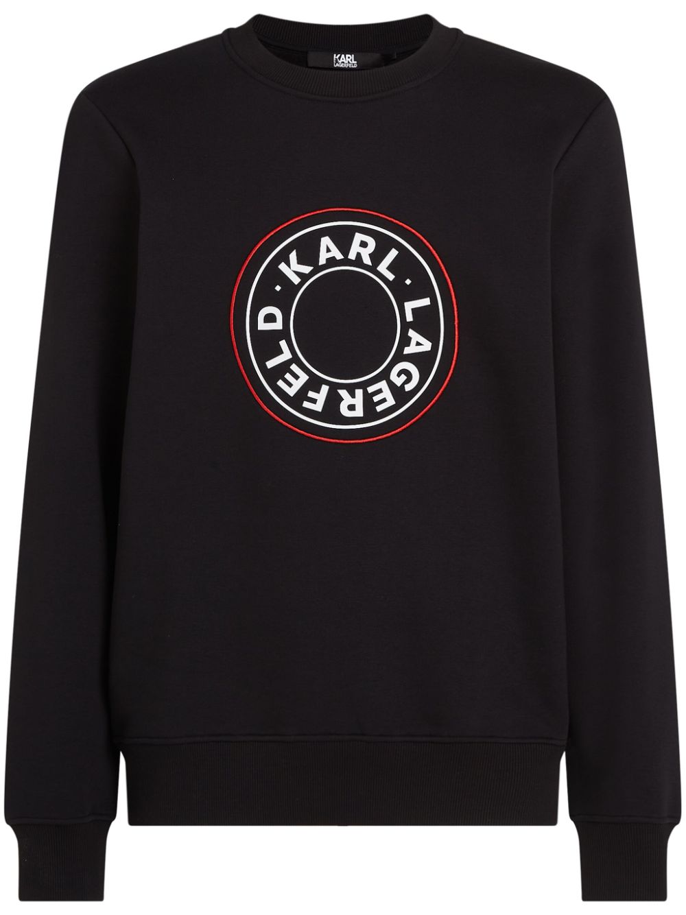 Karl Lagerfeld Circle Sweatshirt mit Logo-Print - Schwarz von Karl Lagerfeld