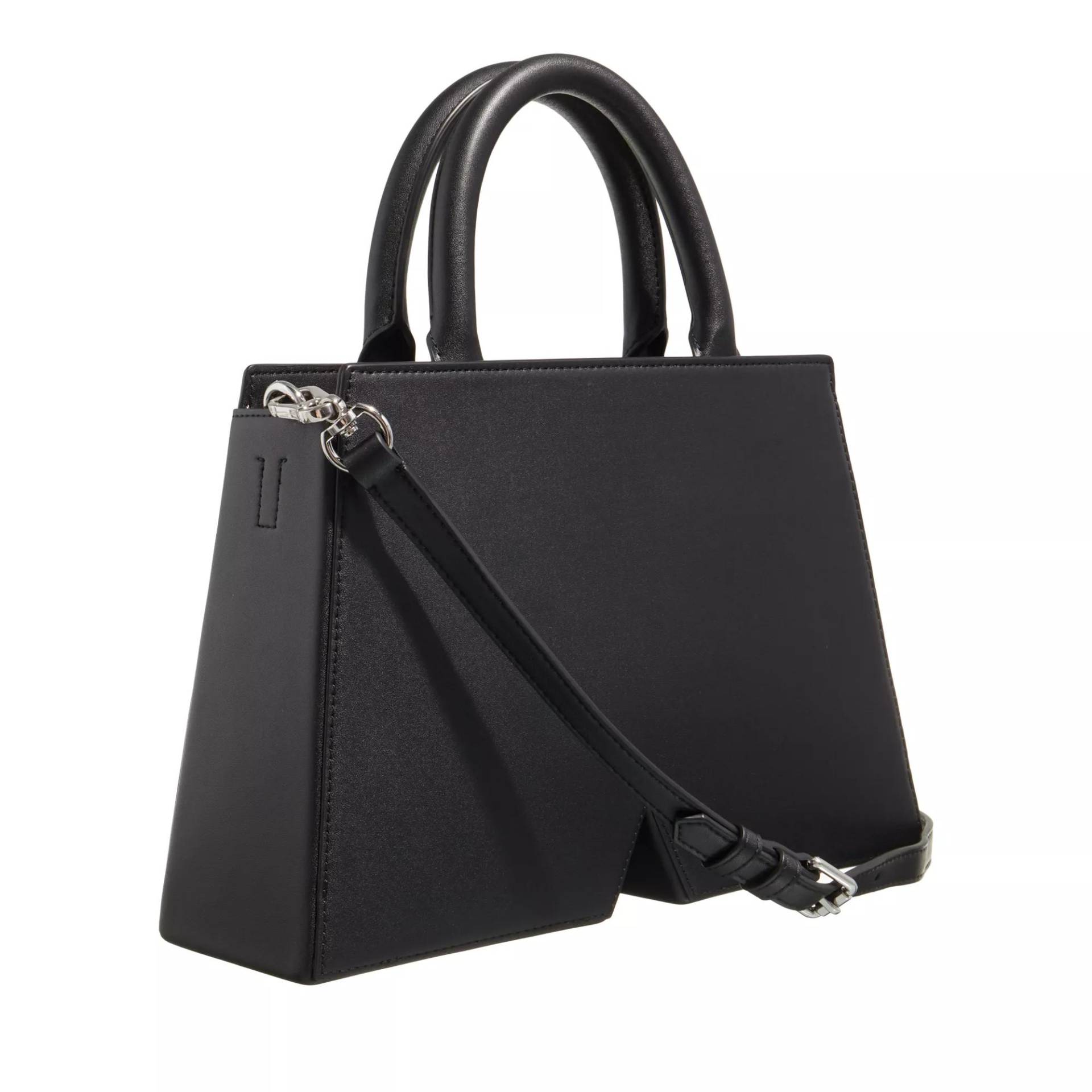 Karl Lagerfeld Crossbody Bags - Icon K Top Handle Leather - Gr. unisize - in Schwarz - für Damen von Karl Lagerfeld