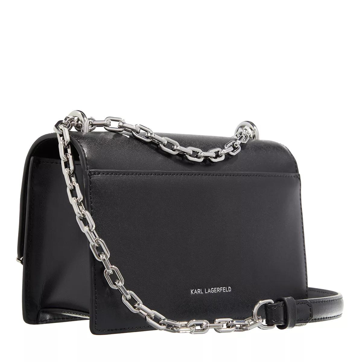 Karl Lagerfeld Crossbody Bags - K/Signature Sp Sm Shb Pearls - Gr. unisize - in Schwarz - für Damen von Karl Lagerfeld