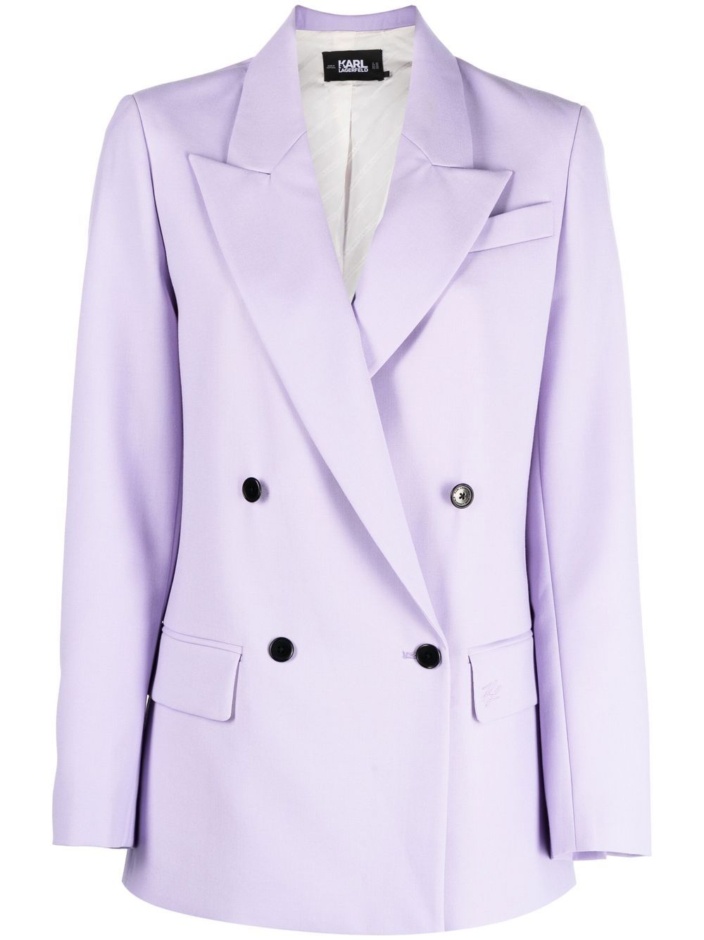 Karl Lagerfeld Doppelreihiger Blazer - Violett von Karl Lagerfeld