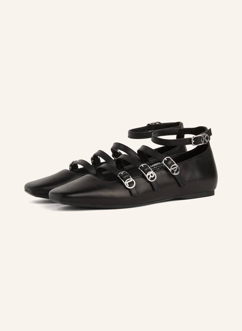 Karl Lagerfeld Flache Schuhe schwarz von Karl Lagerfeld