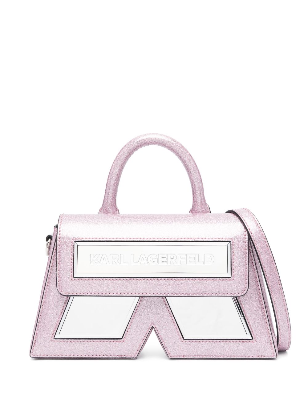 Karl Lagerfeld Glitter Banner Tasche - Rosa von Karl Lagerfeld