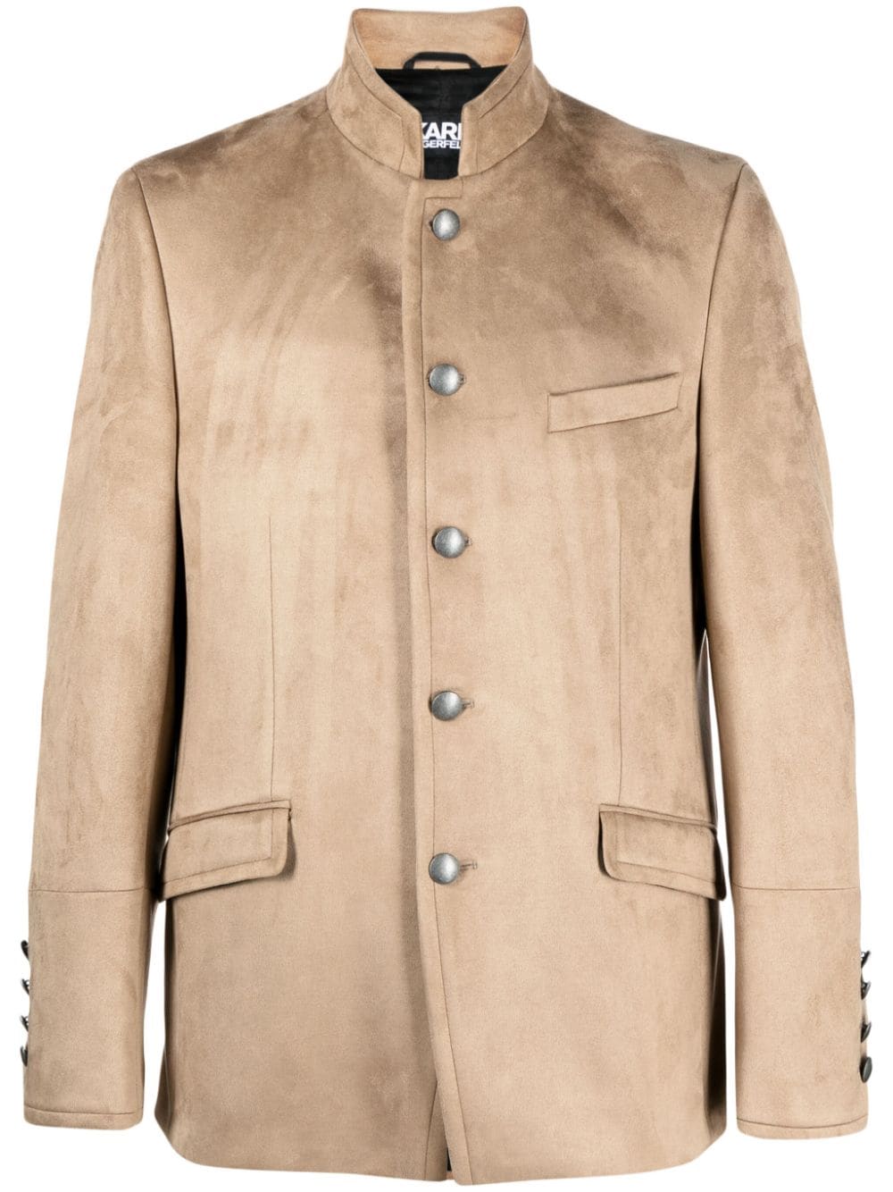 Karl Lagerfeld Glory Jacke aus Faux-Wildleder - Nude von Karl Lagerfeld