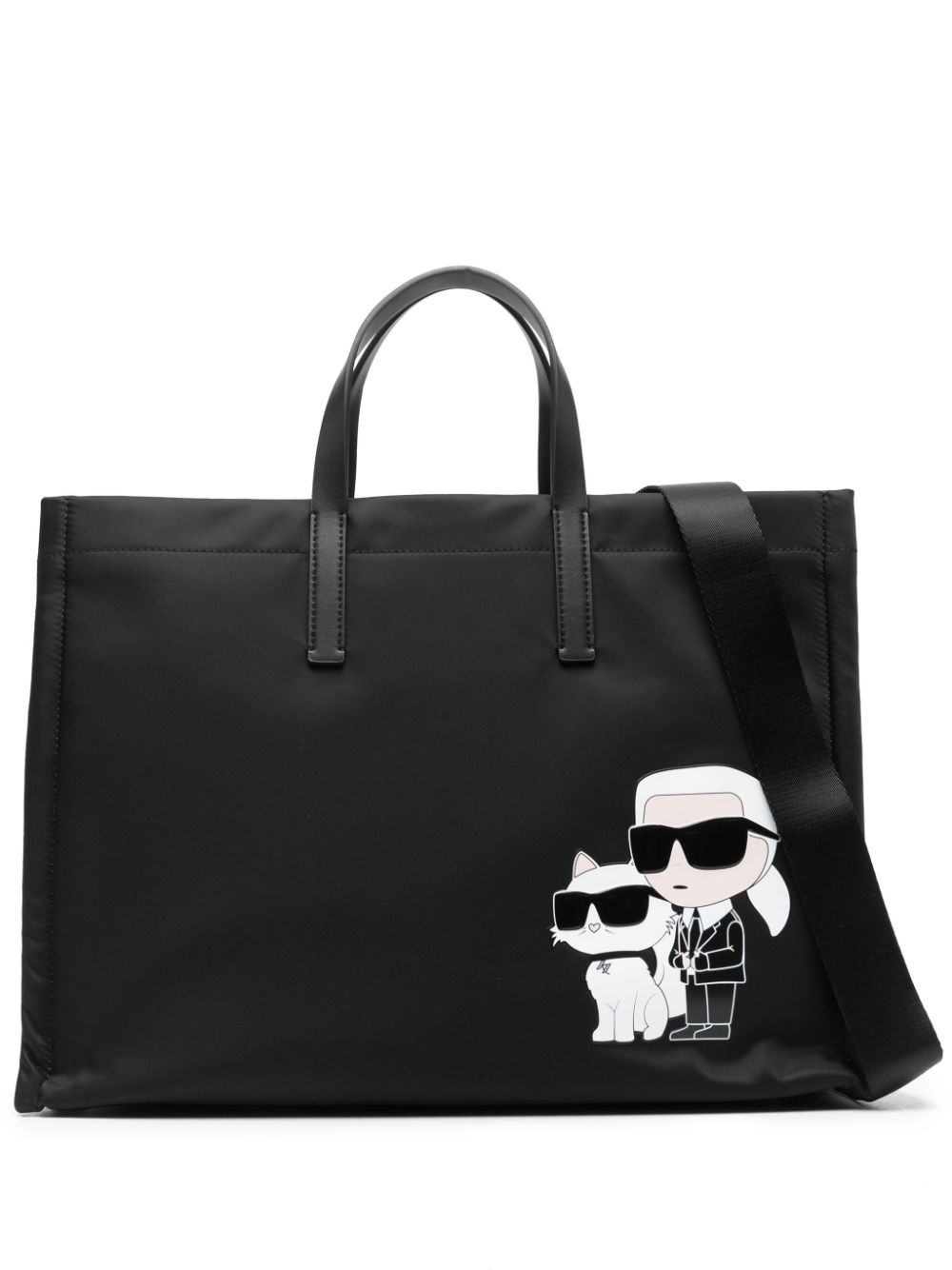 Karl Lagerfeld Großer K/Ikonik 2.0 Shopper - Schwarz von Karl Lagerfeld