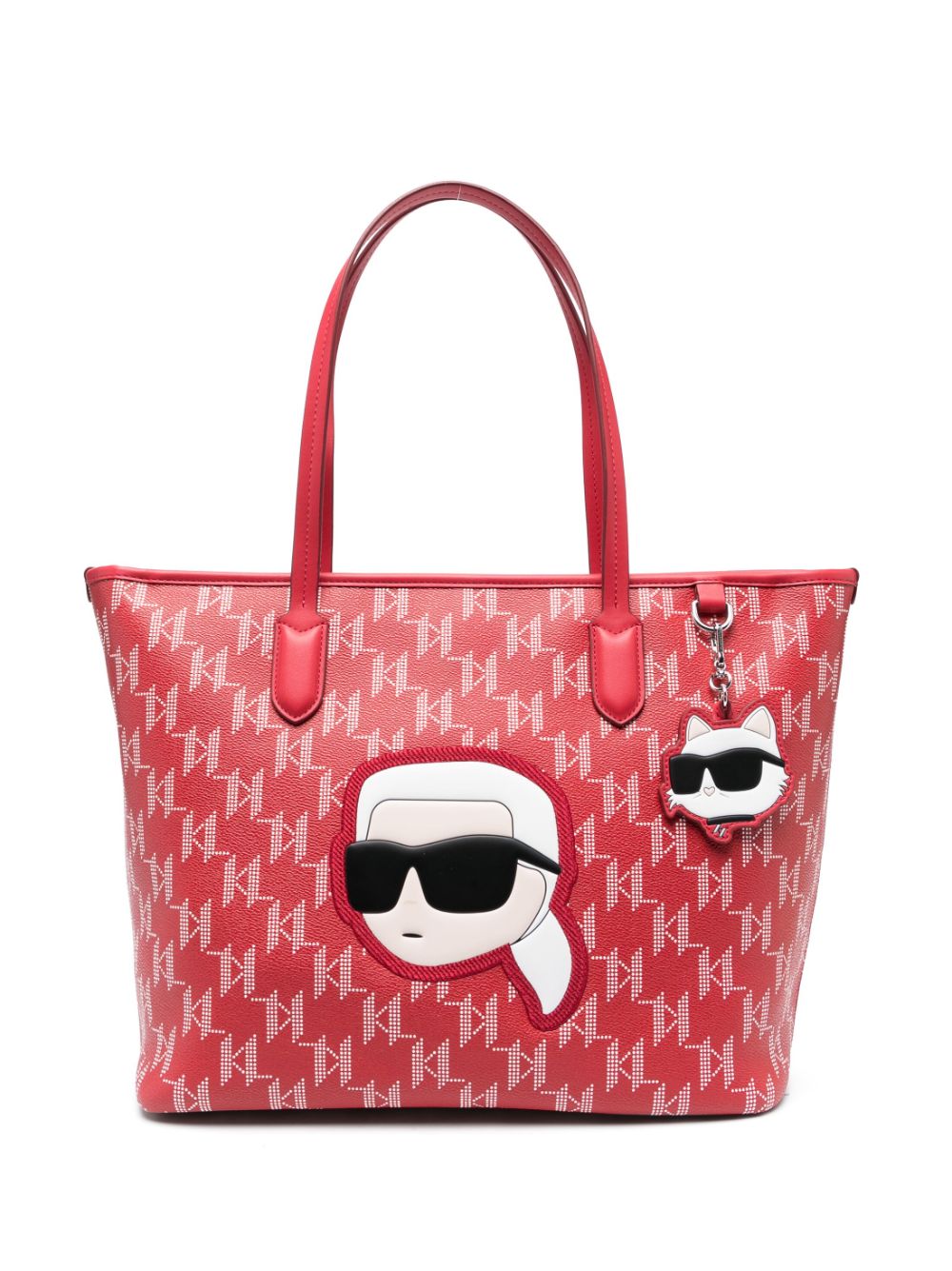 Karl Lagerfeld Großer K/Ikonik Shopper - Rot von Karl Lagerfeld