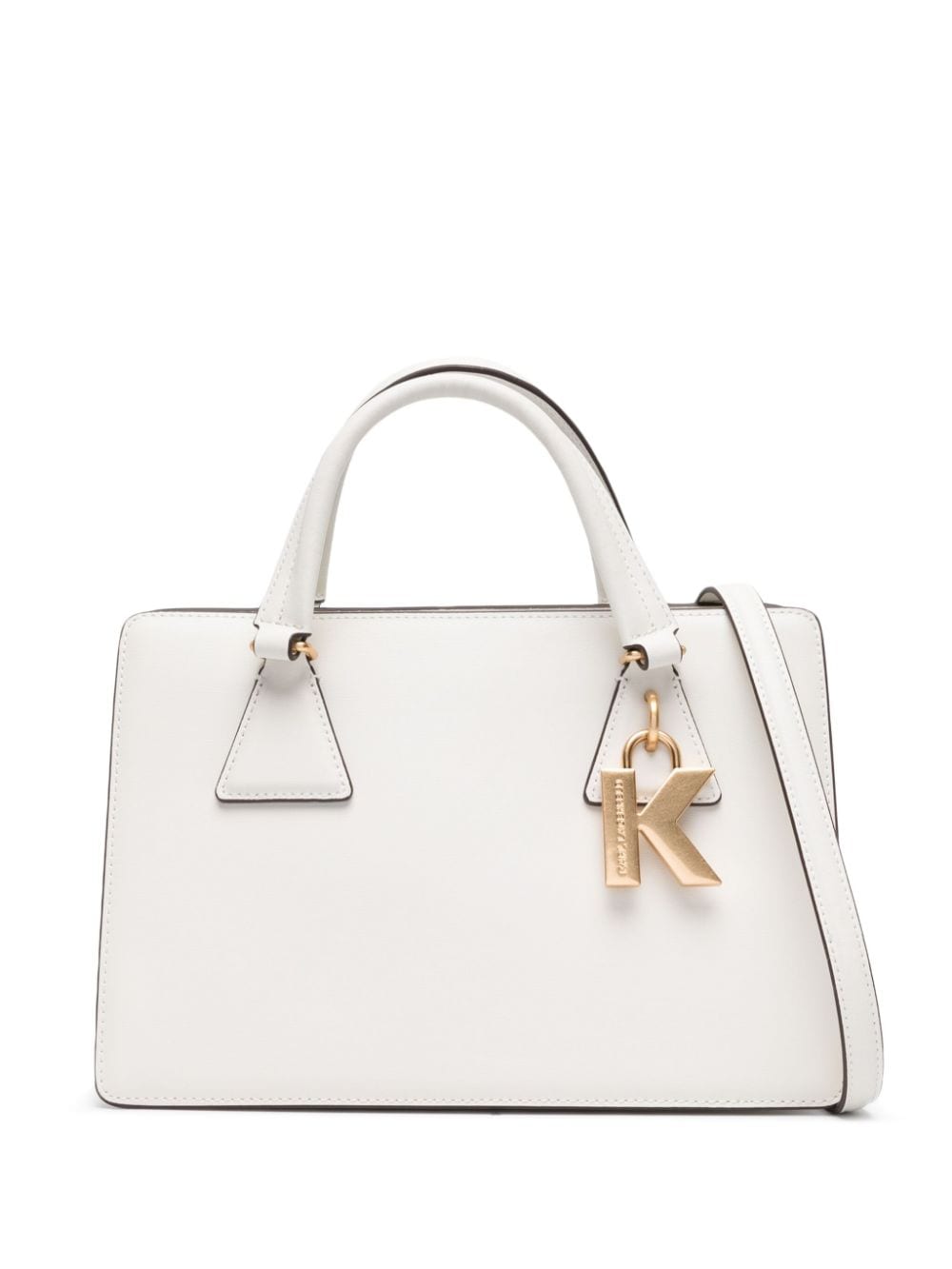 Karl Lagerfeld Handtasche mit K-Anhänger - Nude von Karl Lagerfeld