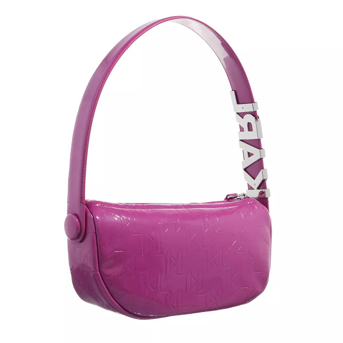 Karl Lagerfeld Hobo Bag - K/Swing Sm Shoulderbag Patent - Gr. unisize - in Violett - für Damen von Karl Lagerfeld