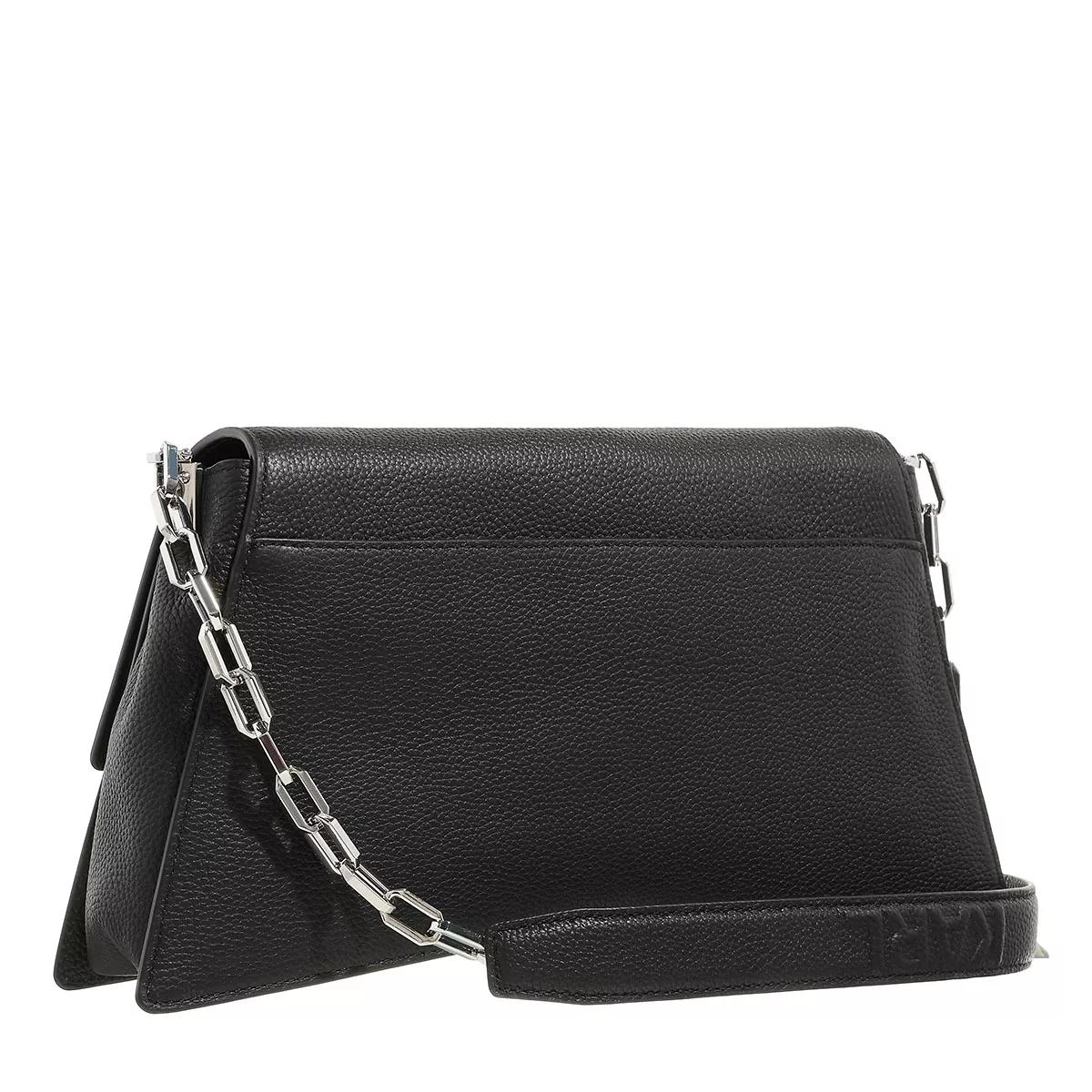 Karl Lagerfeld Hobo Bag - Seven 2.0 Lg Shb Leather - Gr. unisize - in Schwarz - für Damen von Karl Lagerfeld