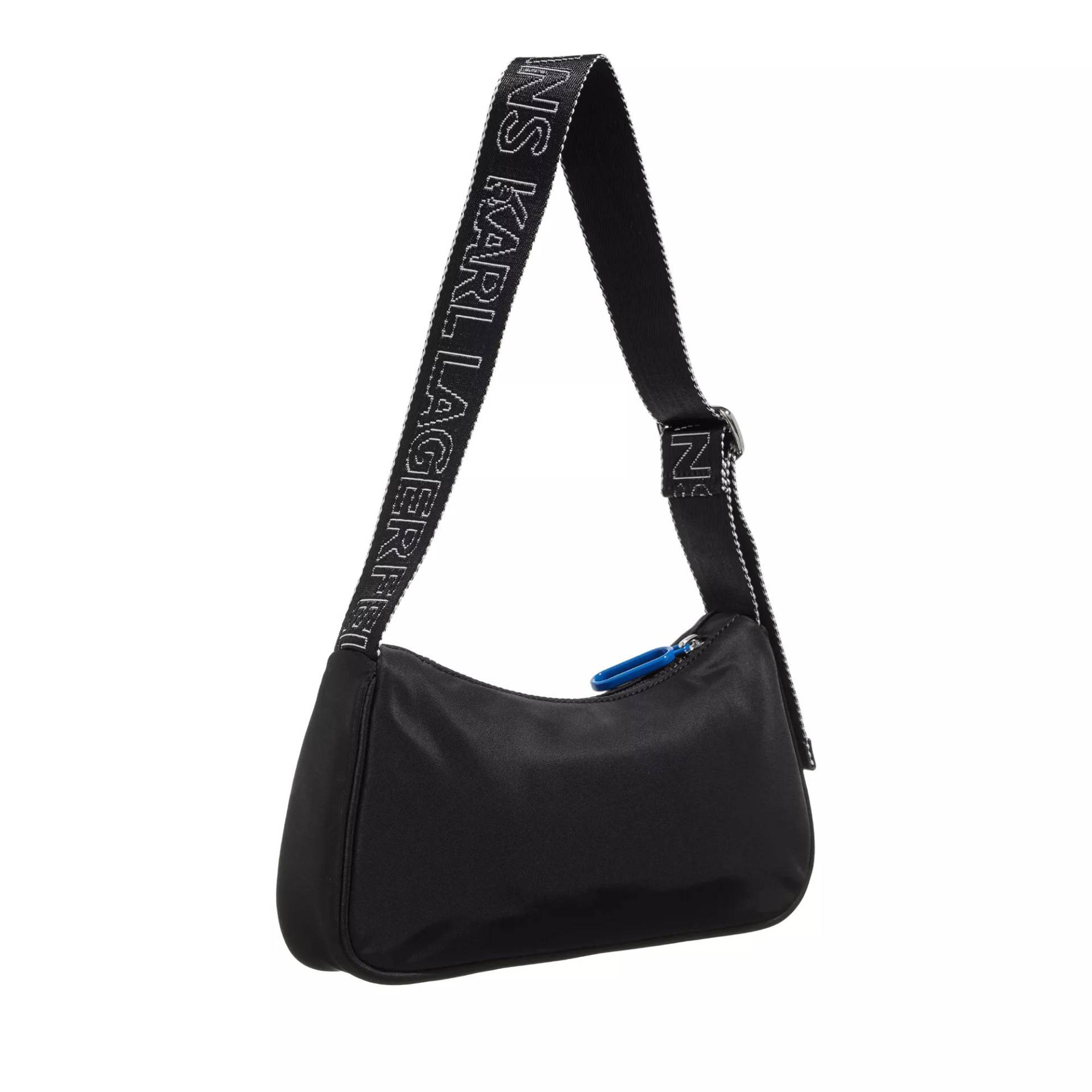 Karl Lagerfeld Hobo Bag - Urban Nylon Shoulderbag - Gr. unisize - in Schwarz - für Damen von Karl Lagerfeld