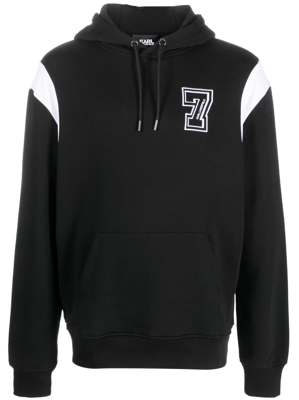 Karl Lagerfeld Hoodie aus Bio-Baumwolle mit Logo - Schwarz von Karl Lagerfeld