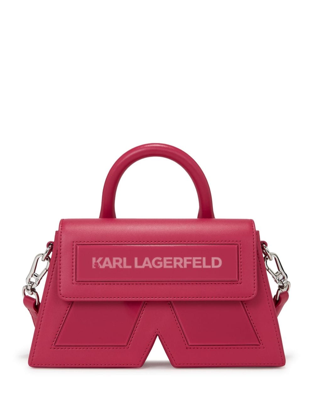 Karl Lagerfeld Ikan Umhängetasche mit Logo-Applikation - Rosa von Karl Lagerfeld