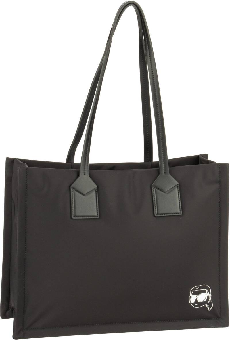 Karl Lagerfeld Ikon Nylon outl MD Square 30175  in Schwarz (13.7 Liter), Shopper von Karl Lagerfeld