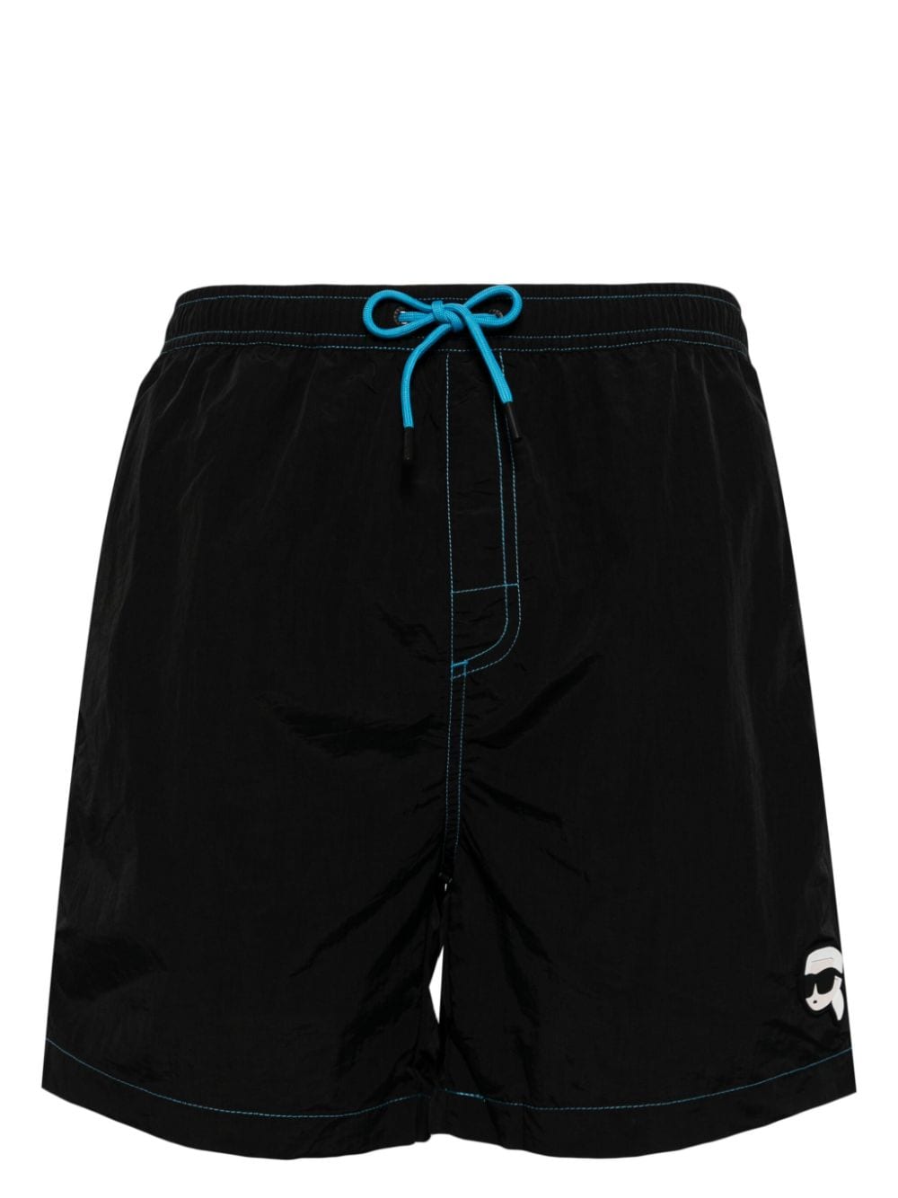 Karl Lagerfeld Ikonik 2 Badeshorts - Schwarz von Karl Lagerfeld