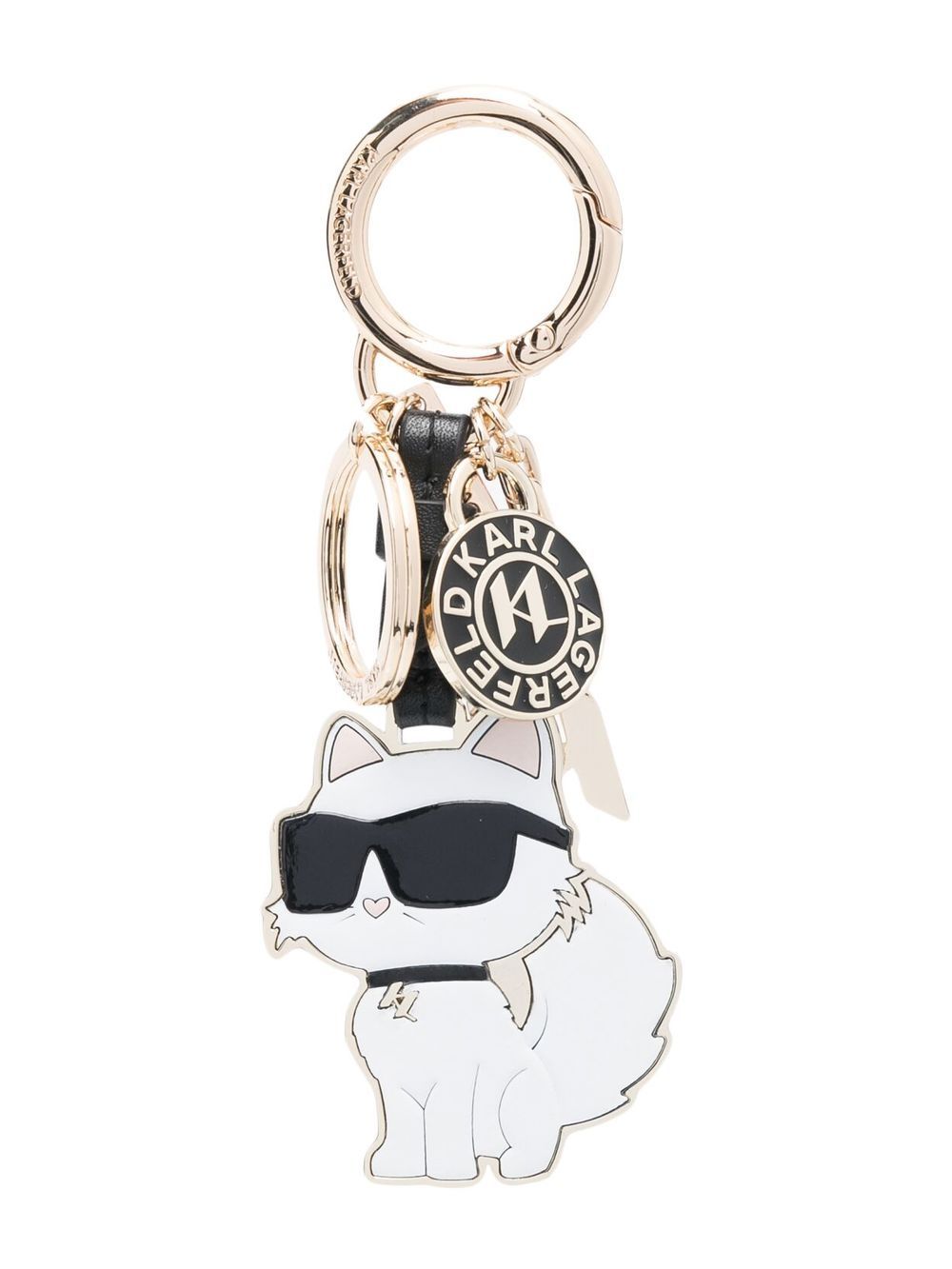 Karl Lagerfeld Ikonik Choupette Schlüsselanhänger - Gold von Karl Lagerfeld