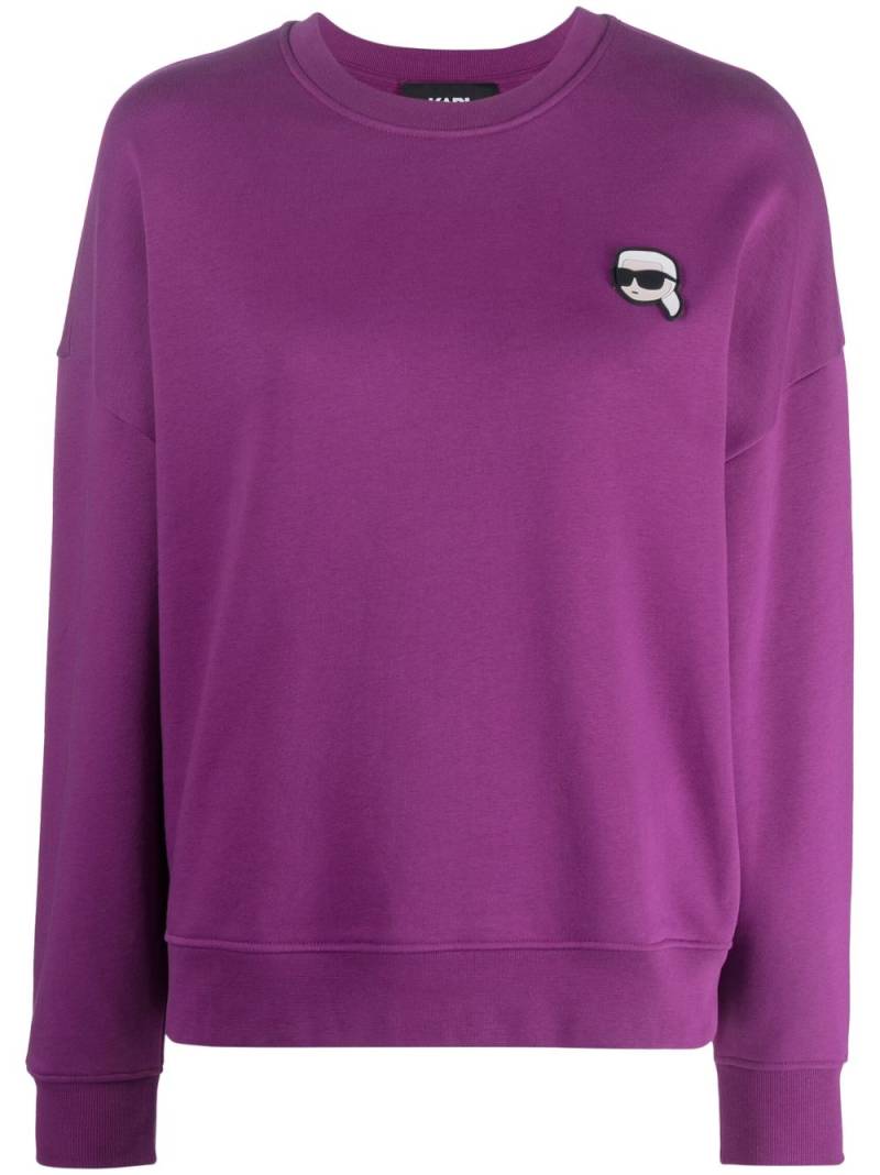 Karl Lagerfeld Ikonik 2.0 Sweatshirt - Violett von Karl Lagerfeld