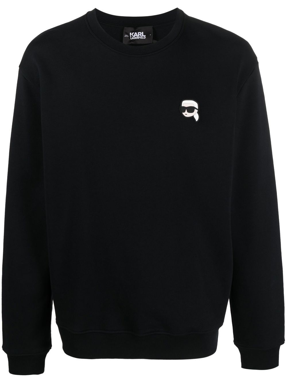 Karl Lagerfeld Ikonik Sweatshirt aus Bio-Baumwolle - Schwarz von Karl Lagerfeld