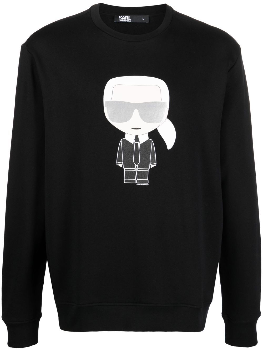 Karl Lagerfeld Ikonik Karl Sweatshirt - Schwarz von Karl Lagerfeld