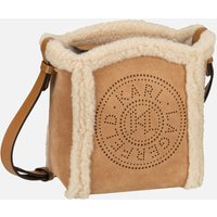 Karl Lagerfeld - K/Circle SM Bucket Shearling Caramel - Umhängetasche  , 3.7 l von Karl Lagerfeld