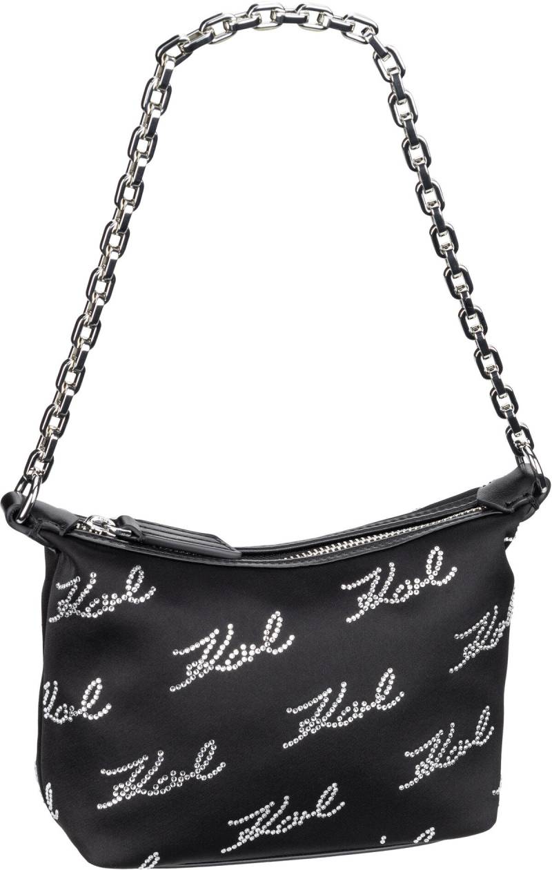 Karl Lagerfeld K/Evening Mini SHB Signatures  in Schwarz (2 Liter), Abendtasche von Karl Lagerfeld