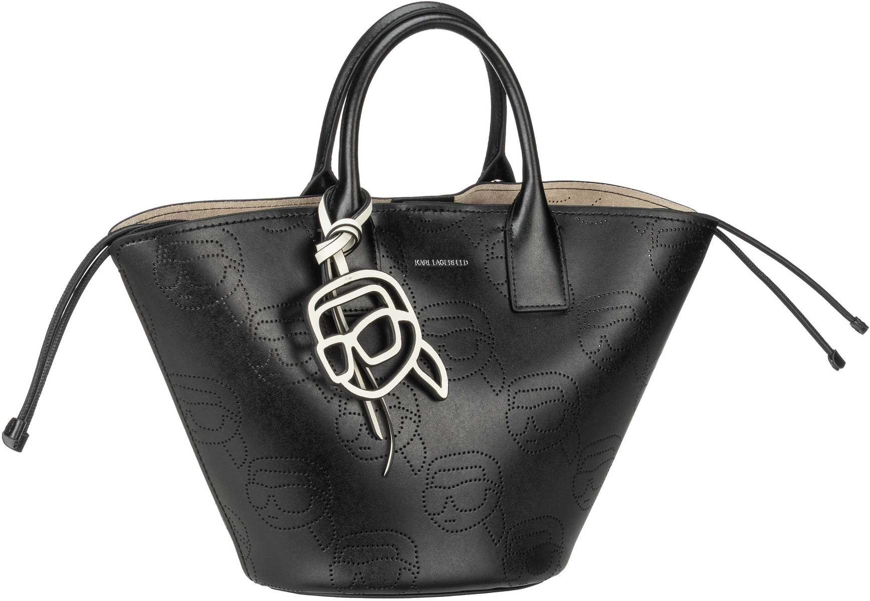 Karl Lagerfeld K/Ikonik 2.0 241W001  in Schwarz (13.8 Liter), Handtasche von Karl Lagerfeld