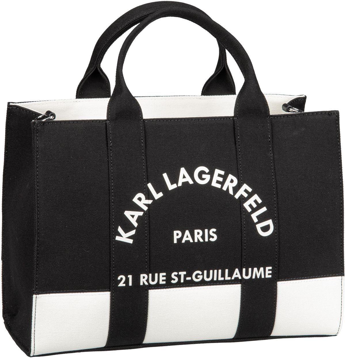 Karl Lagerfeld K/RSG Square MD Col. Block 50025  in Schwarz (12.8 Liter), Handtasche von Karl Lagerfeld