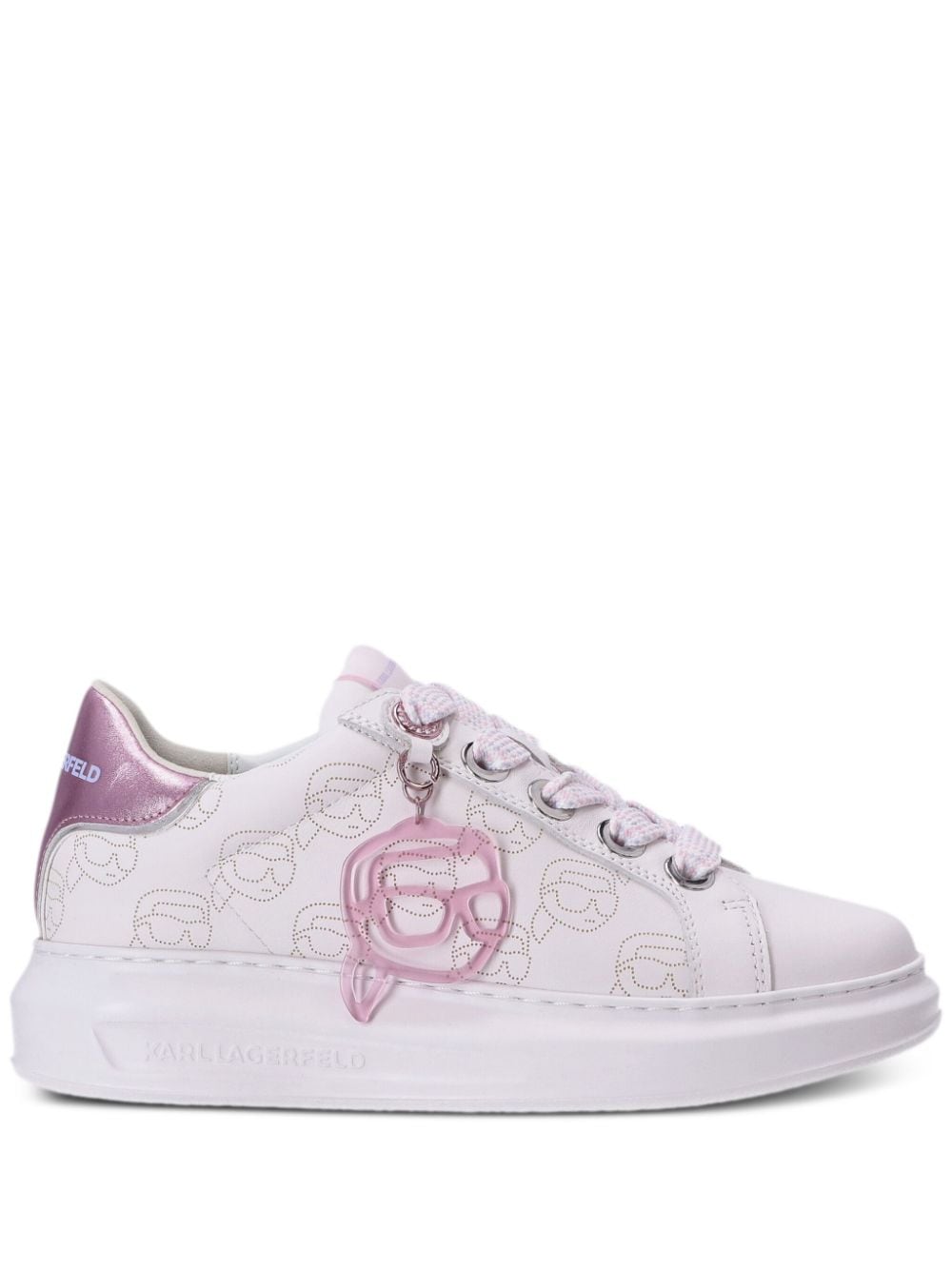 Karl Lagerfeld Kapri NFT Sneakers mit Monogramm - Rosa von Karl Lagerfeld